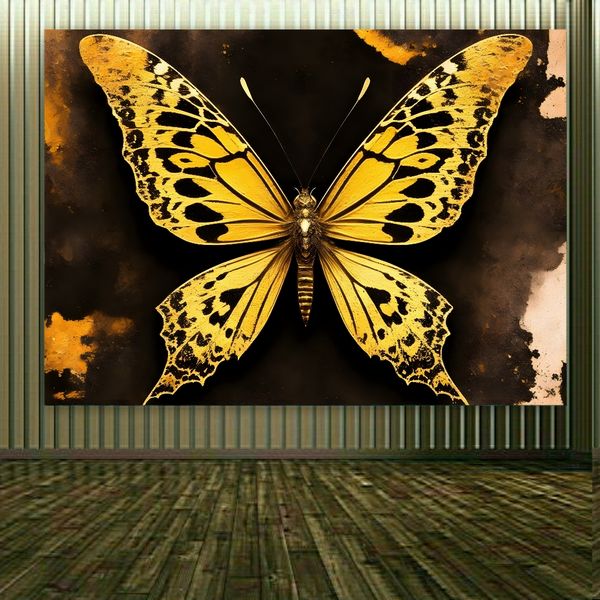 پوستر طرح فانتزی مدل پروانه کد BK1886