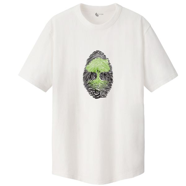 تی شرت لانگ مردانه مدل اثر انگشت درخت 