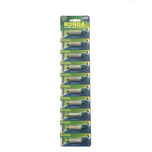 باتری نیم قلمی روندا مدل اولترا پلاس بسته 10 عددی
