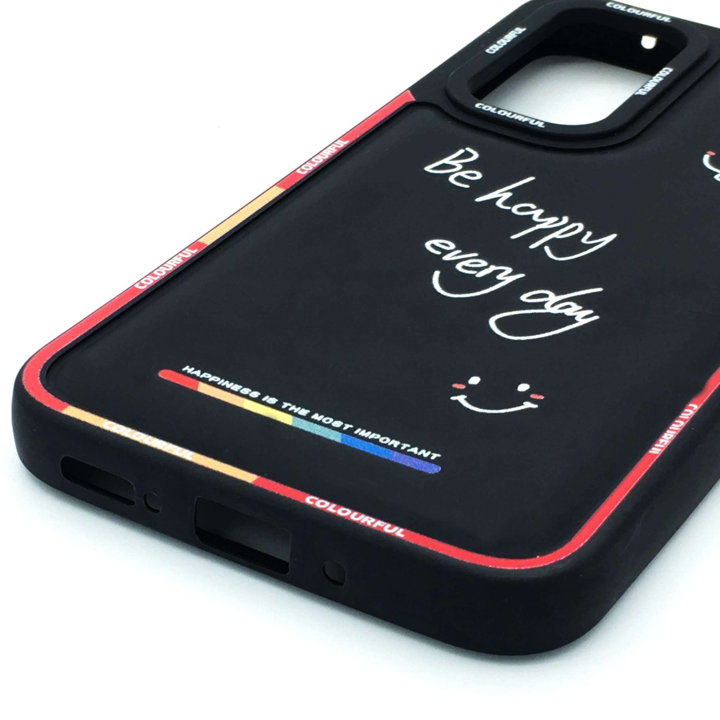کاور مدل کالرفول طرح Happy مناسب برای گوشی موبایل سامسونگ Galaxy A34