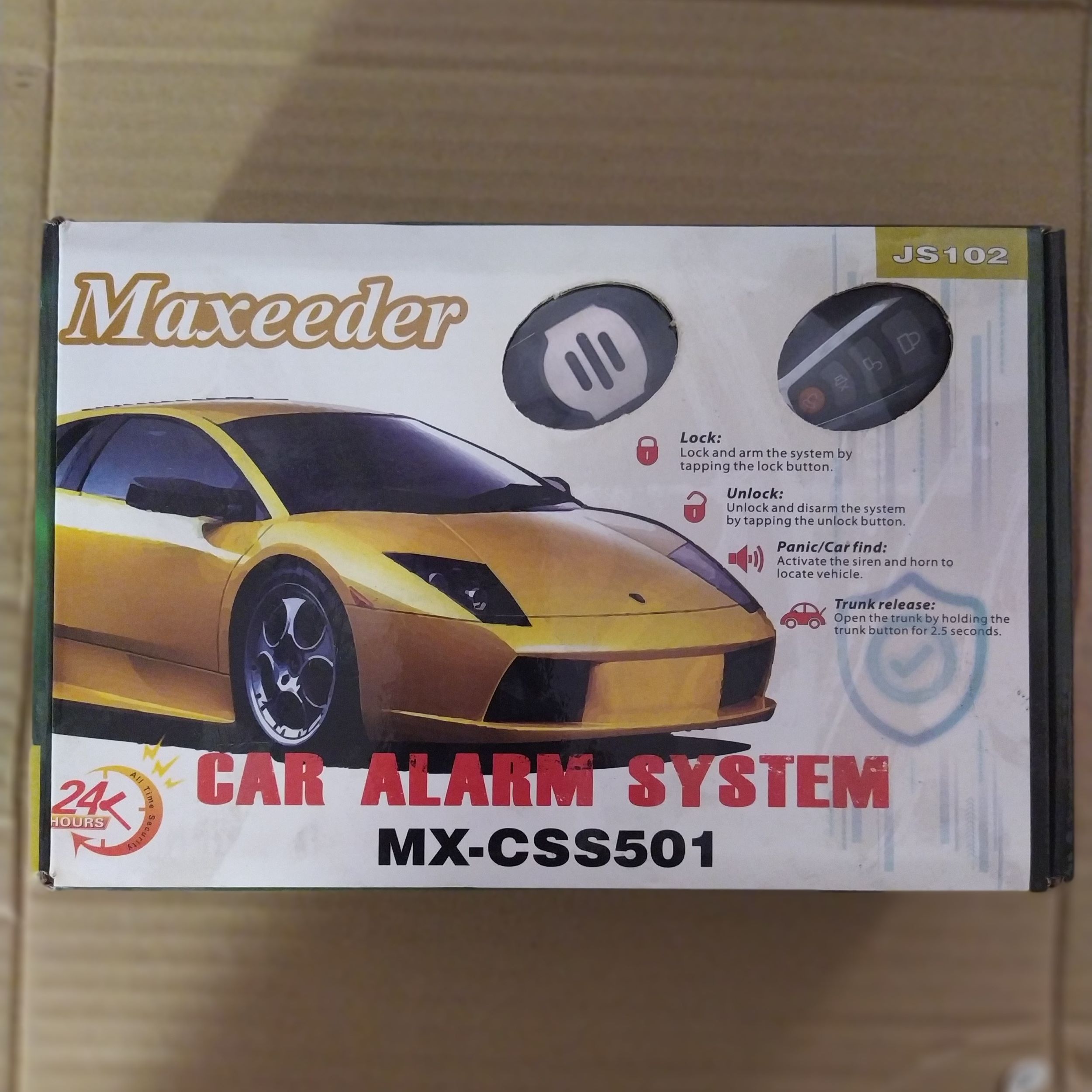 دزدگیر خودرو مکسیدر مدل MX-CSS501/JS102