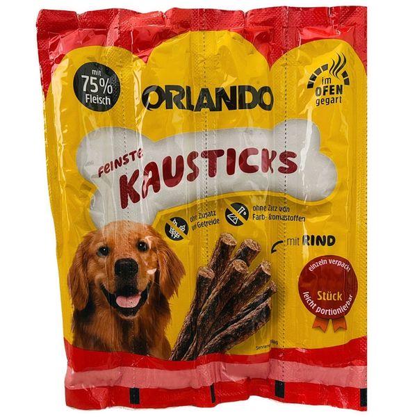 غذای تشویقی سگ اورلاندو مدل kausticks وزن 44 گرم