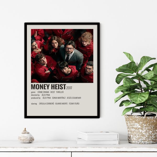 تابلو آتریسا طرح پوستر فیلم Money Heist مدل ATM785