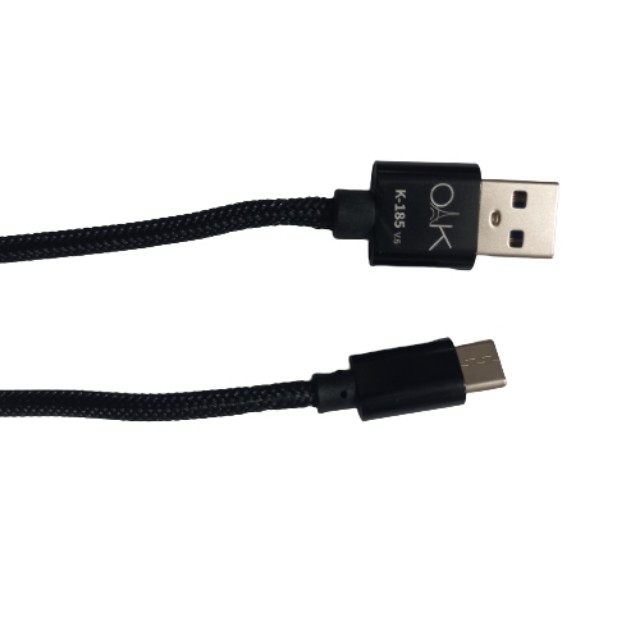 کابل تبدیل USB به USB-C او آ ک مدل K185 طول 1 متر