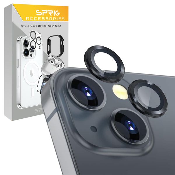 محافظ لنز دوربین اسپریگ مدل Metal-Ring مناسب برای گوشی موبایل اپل iPhone 13 / 13 Mini
