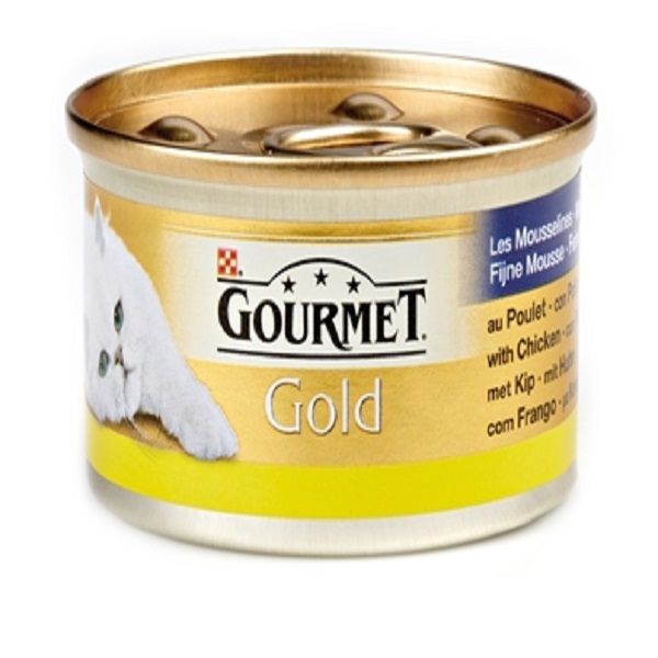 کنسرو غذای گربه پورینا مدل Gourmet pate veal وزن 85 گرم