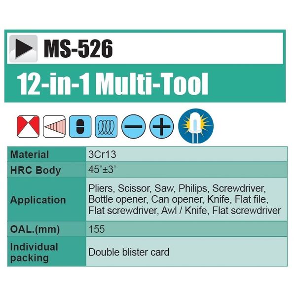 ابزار چندکاره پروسکیت مدل MS-526