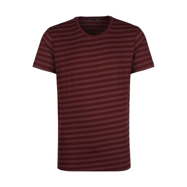 تی شرت آستین کوتاه مردانه زانتوس مدل 141842 رنگ زرشکی