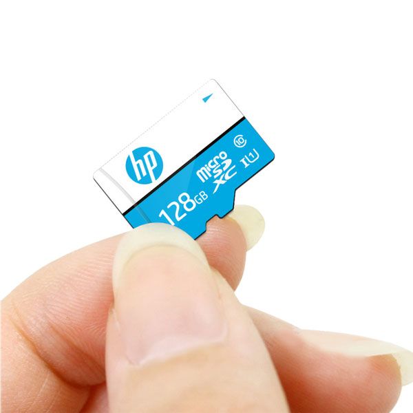 کارت حافظه microSD اچ پی مدل mi310 کلاس 10 استاندارد UHS-I U3 سرعت 100MBps ظرفیت 128 گیگابایت به همراه آداپتور SD