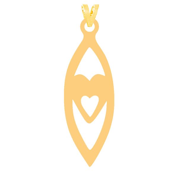 آویز گردنبند طلا 18 عیار زنانه کرابو مدل قلب Kr315634