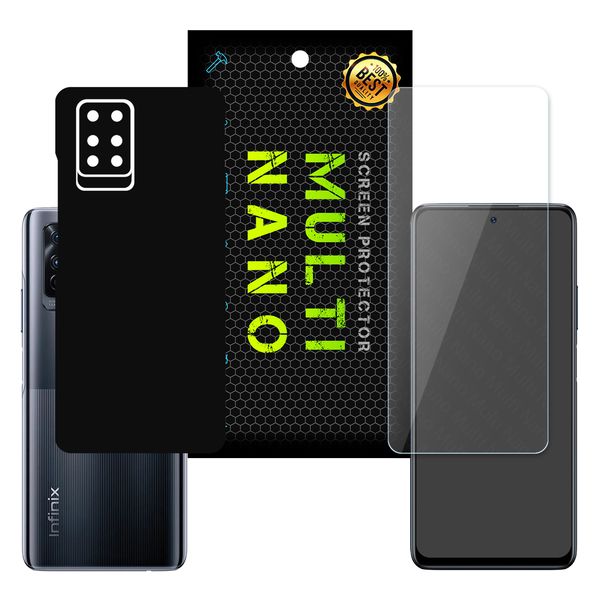 برچسب پوششی مولتی نانو مدل X-F1M-S مناسب برای گوشی موبایل اینفینیکس Note 10 Pro به همراه محافظ صفحه نمایش