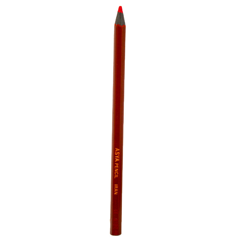 مداد قرمز آسیا مدل lead HB بسته 12 عددی