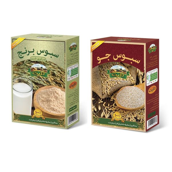 سبوس برنج و جو تژین - 170 گرم مجموعه 2 عددی