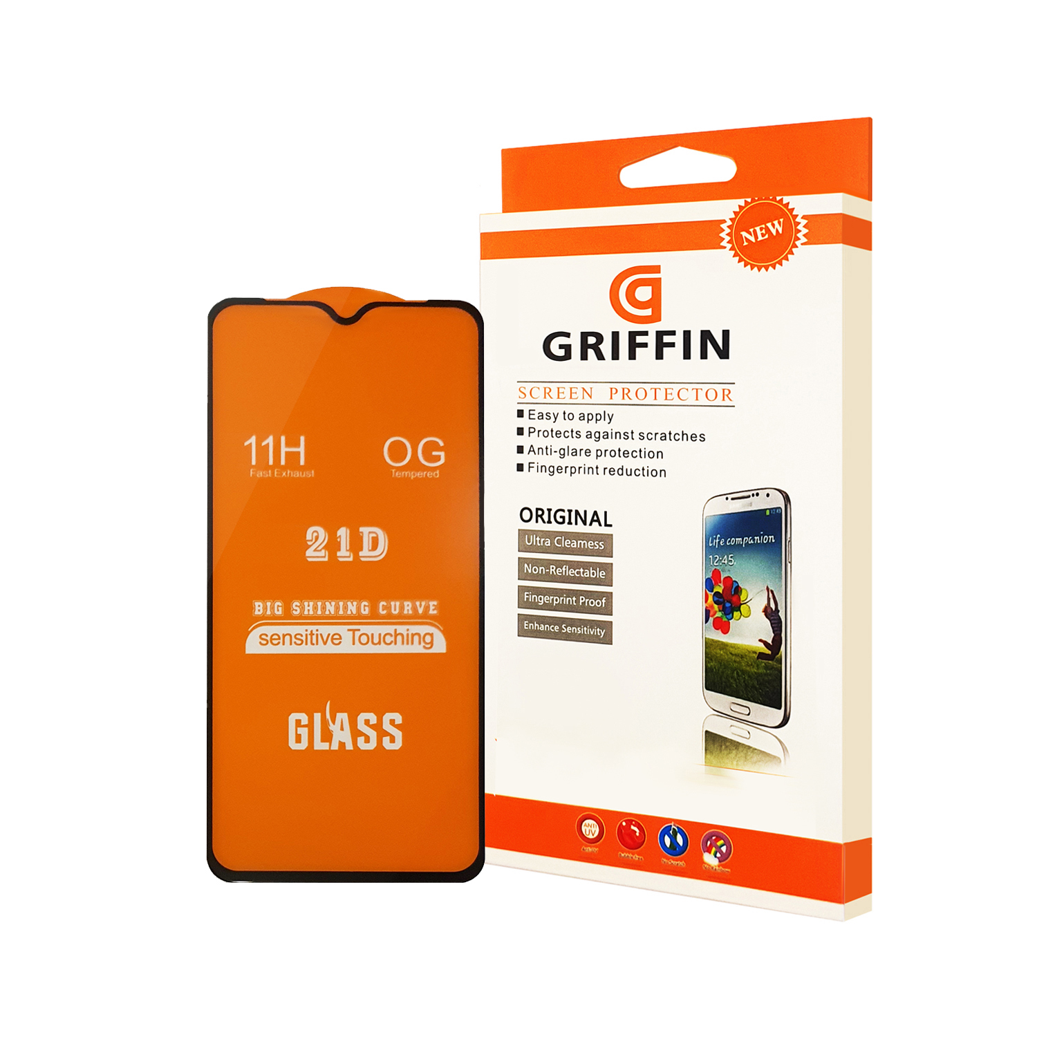 محافظ صفحه نمایش گریفین مدل F21 GN pr مناسب برای گوشی موبایل هوآوی Y8p