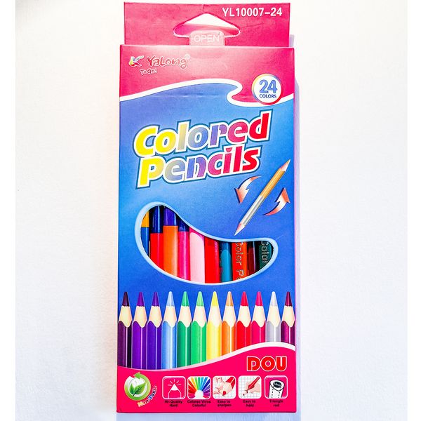 مداد رنگی 24 رنگ یالونگ مدل  (12DOU)YL-10007-24