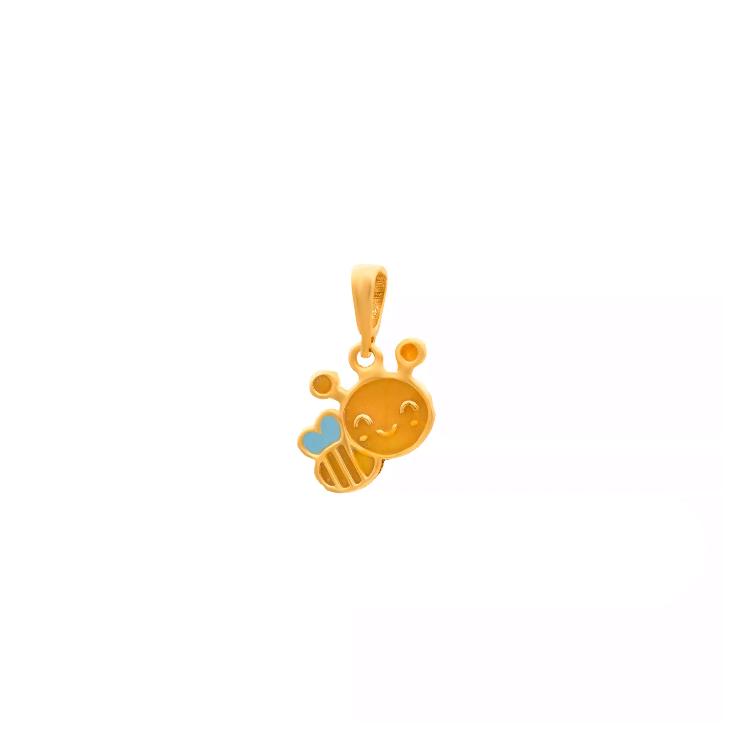آویز گردنبند طلا 18 عیار زنانه روبی آرت گالری مدل زنبور