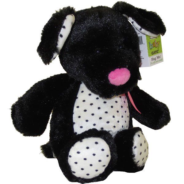عروسک گانز طرح سگ مدل Baby Ganz Licorice Puppy کد SZ8/540 ارتفاع 31 سانتی‌متر