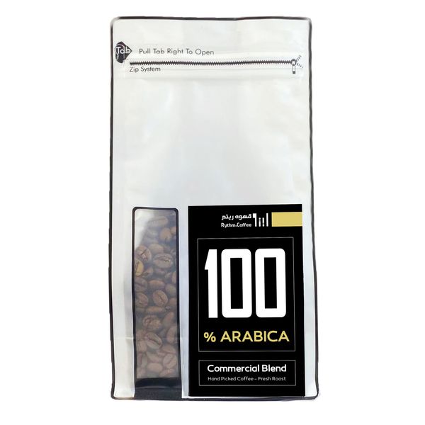 دانه قهوه اتیوپی لکمپتی 100 درصد عربیکا قهوه ریتم - 300 گرم