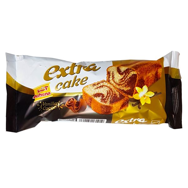 کیک اکسترا وانیل کاکائویی آشنا - 120 گرم بسته 25 عددی