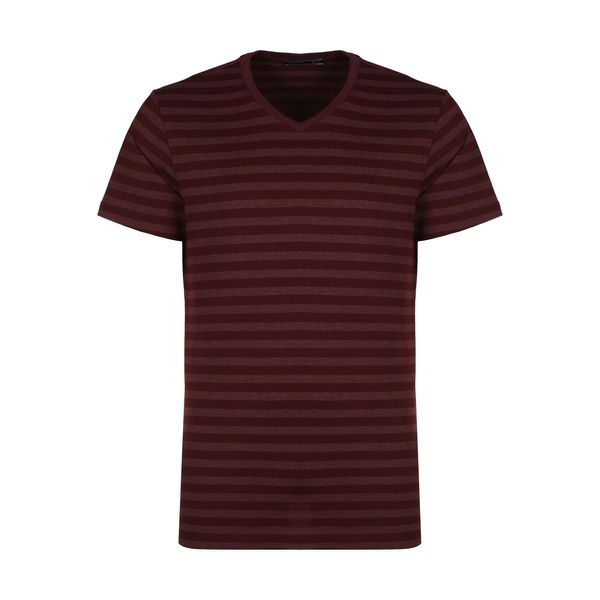 تی شرت آستین کوتاه مردانه زانتوس مدل 141841 رنگ زرشکی