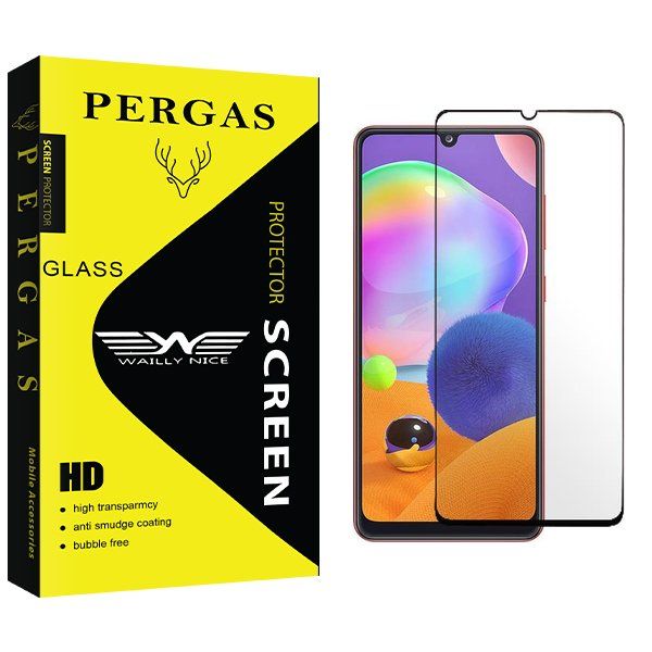 محافظ صفحه نمایش شیشه ای وایلی نایس مدل Pergas Full مناسب برای گوشی موبایل سامسونگ Galaxy A31