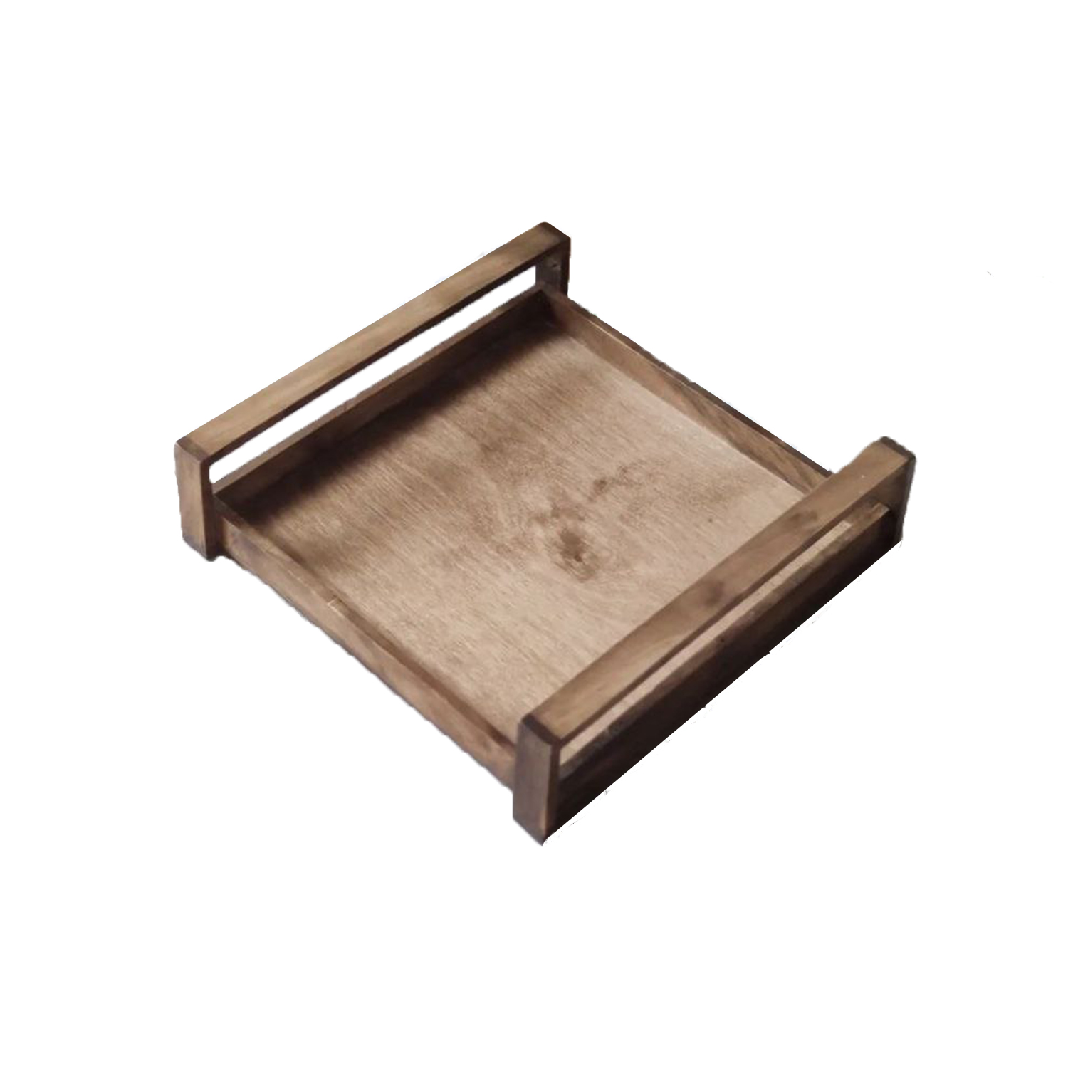 سینی مدل مربع دسته چوبی