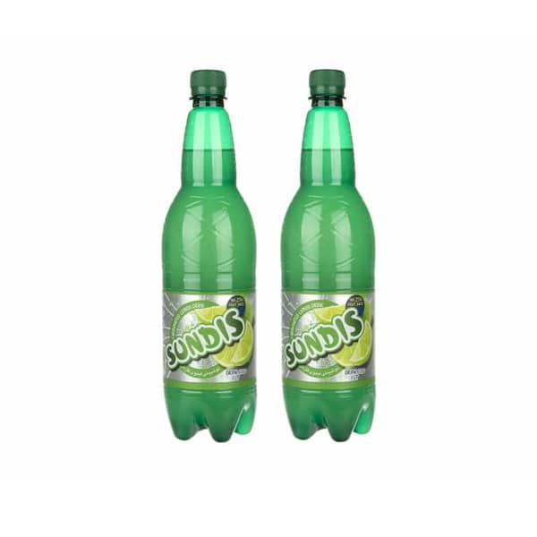 نوشیدنی لیمو گازدار ساندیس - 1 لیتر بسته ۲ عددی