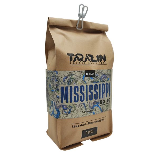 دانه قهوه اسپرسو میکس Mississippi تارازین  - 1000 گرم