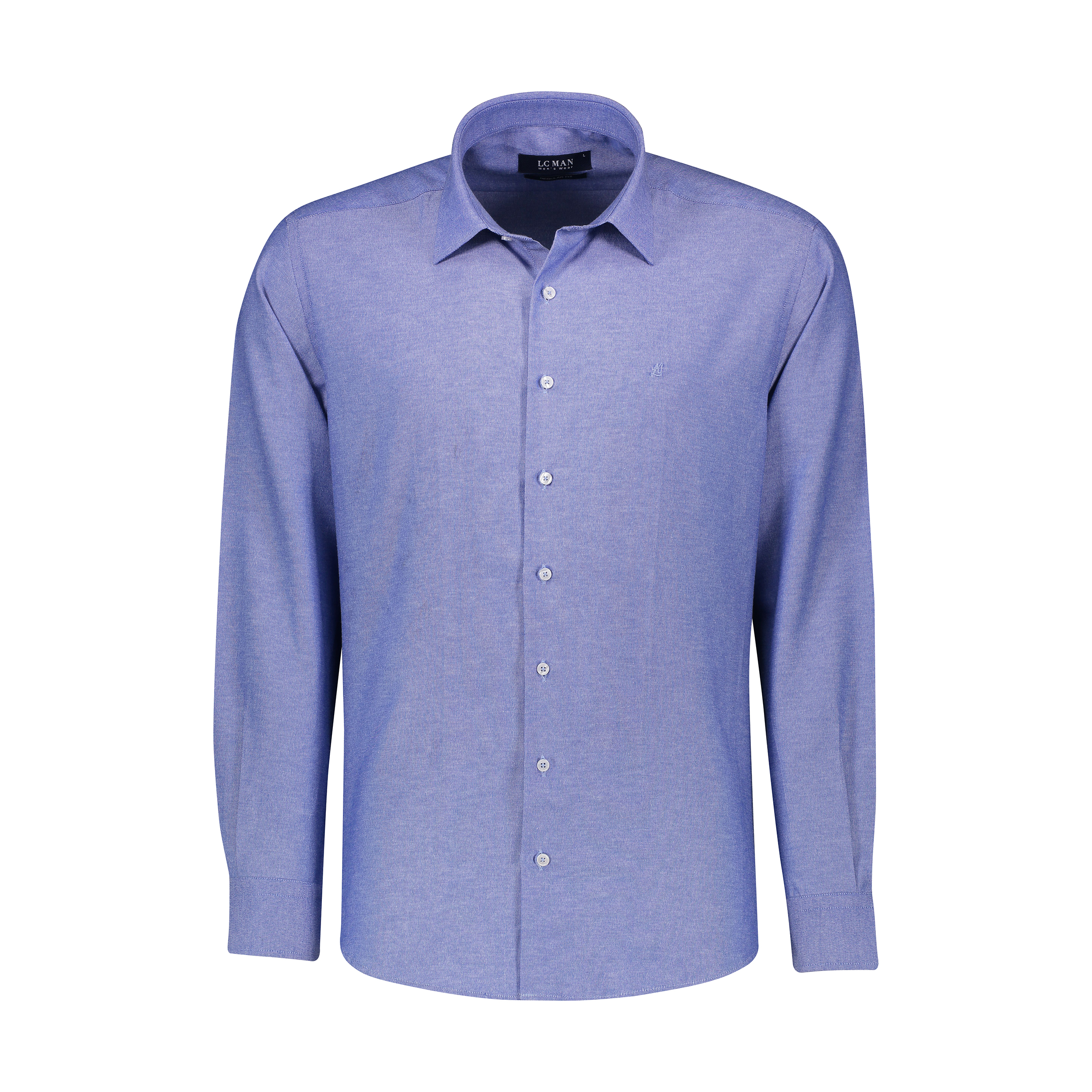 پیراهن آستین بلند مردانه ال سی من مدل 02181319-blue 180