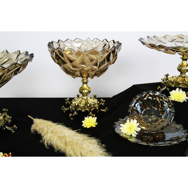  سرویس پذیرایی ۱۵ پارچه شیشه و بلور اصفهان مدل مانیسا