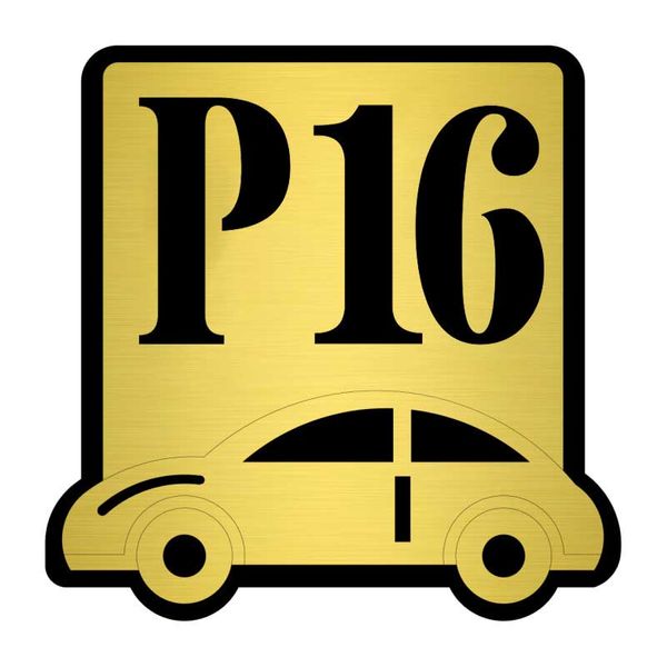  تابلو نشانگر کازیوه طرح پارکینگ شماره 16 کد P-BG 16