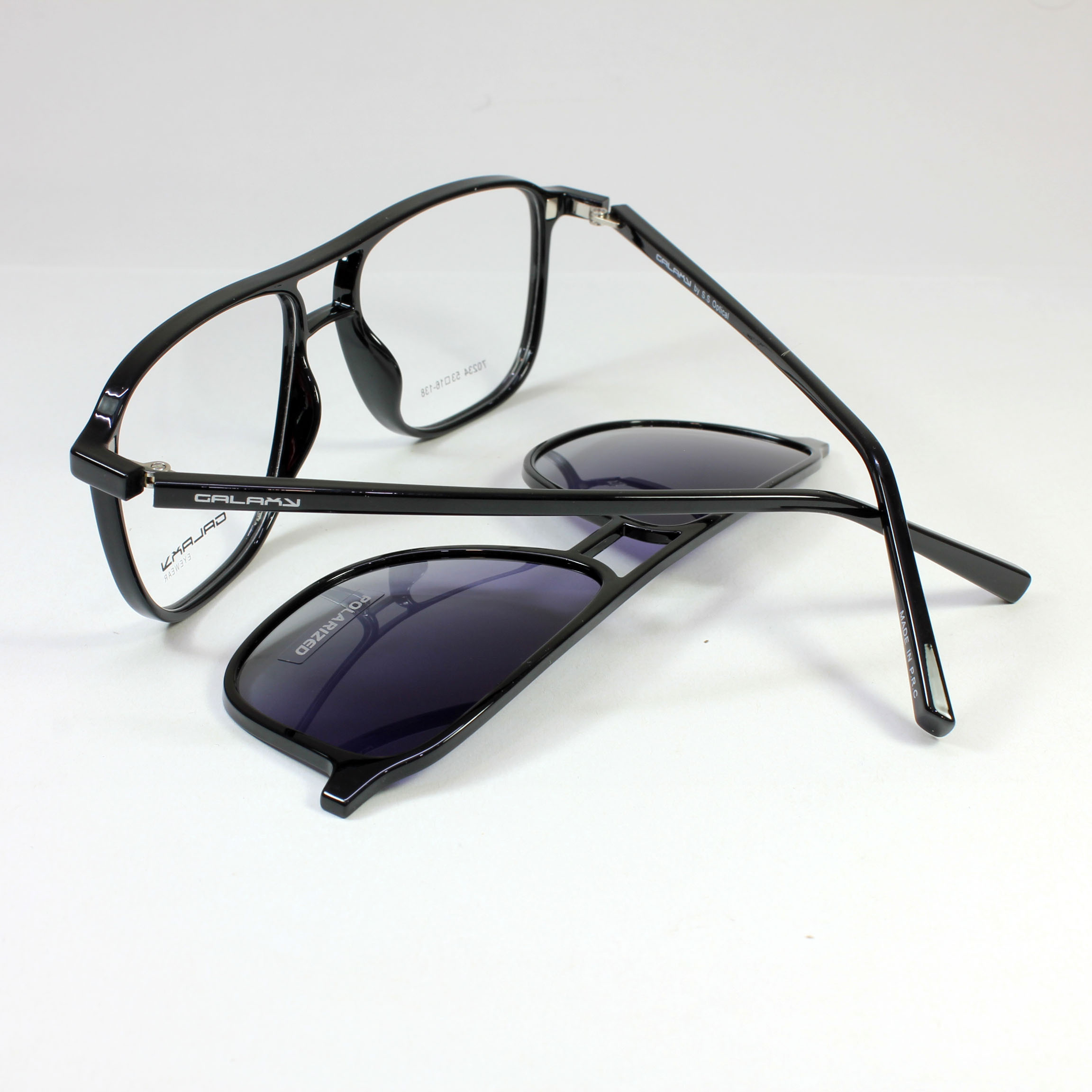 فریم عینک طبی گلکسی مدل 70234 به همراه کاور آفتابی