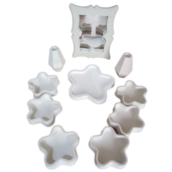 مجموعه ظروف هفت سین 10 پارچه طرح سنگ مدل ستاره