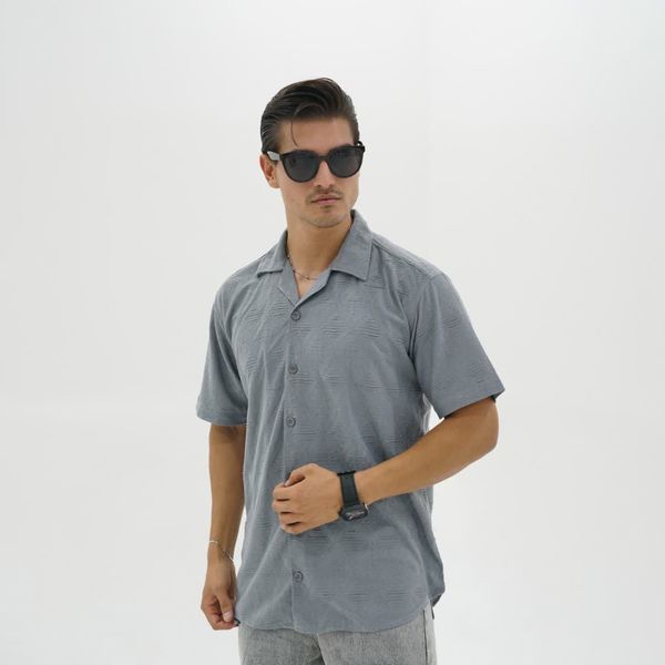 پیراهن آستین کوتاه مردانه مدل پارچه مراکشی خنک T-7