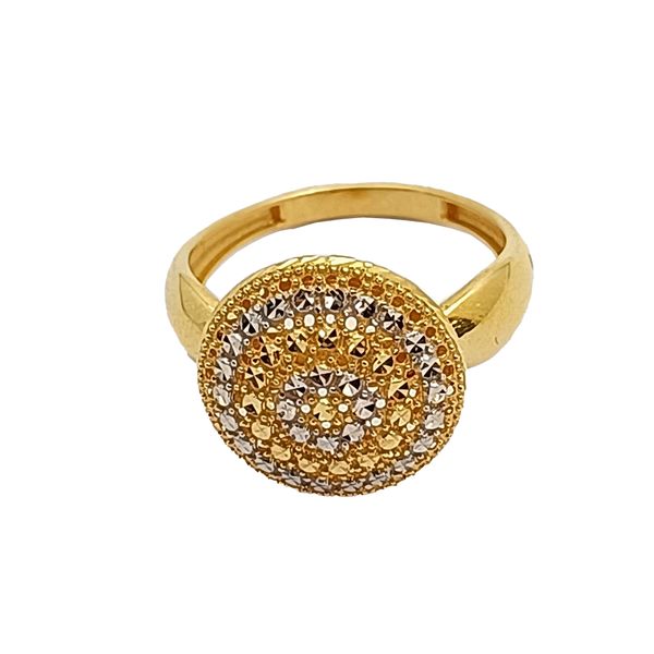 انگشتر طلا 18 عیار زنانه جواهری ماهوور مدل آوا کد 182