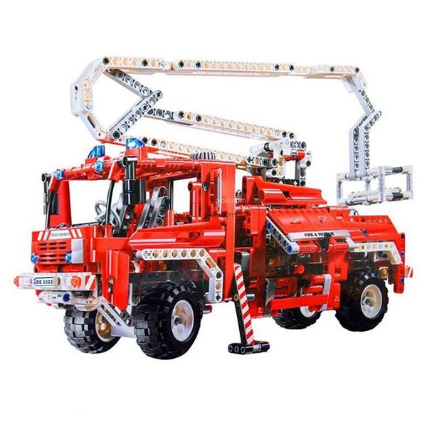 ساختنی دکول مدل ماشین آتش نشانی 3323