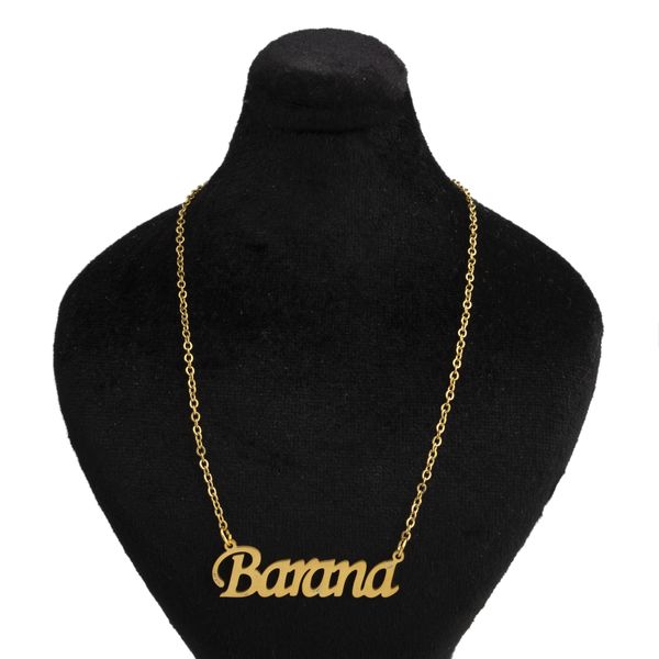 گردنبند زنانه النا آراکس مدل اسم بارانا