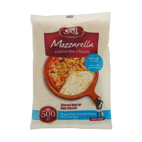 پنیر پیتزا موزارلا رنده شده شارمین - 500 گرم