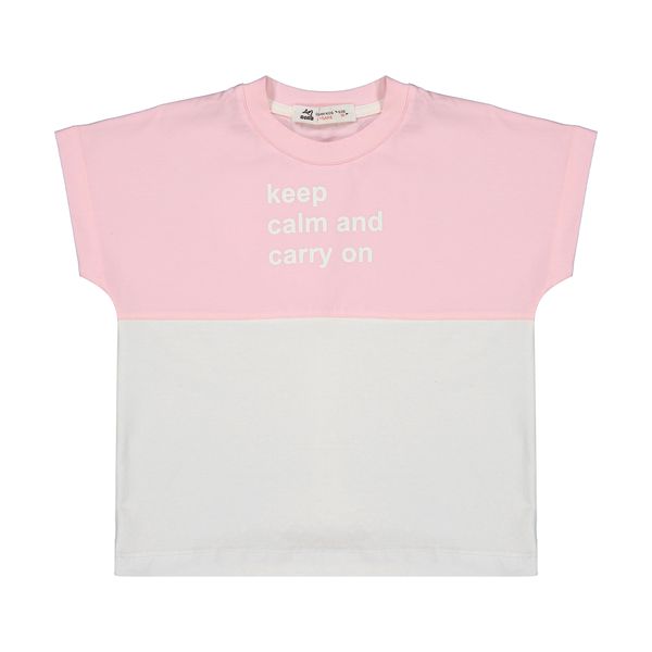 تی شرت آستین کوتاه دخترانه نونا مدل 2211806-0184