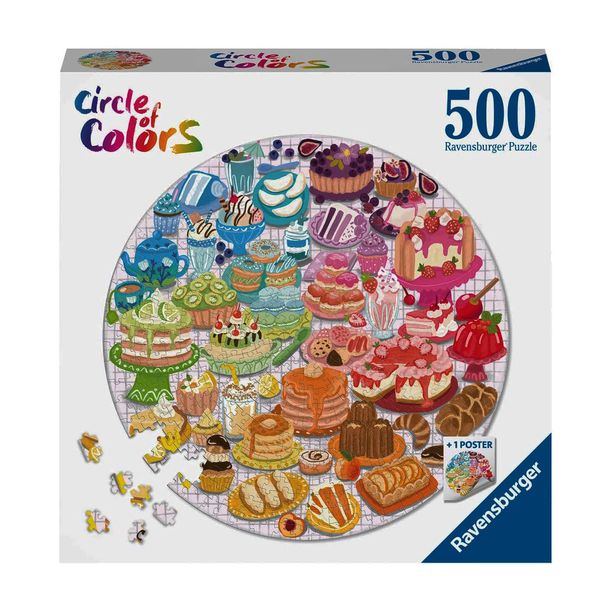 پازل 500 تکه راونزبرگر مدل Circle of Colors Desserts کد 17171