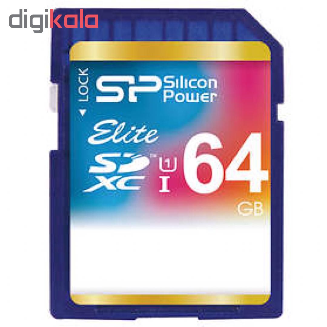 کارت حافظه SDXC سیلیکون پاور مدل Elite کلاس 10 استاندارد UHS-I U1 سرعت 85MBps ظرفیت 64 گیگابایت