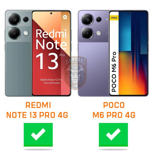 کاور سامورایی مدل AF مناسب برای گوشی موبایل شیائومی Redmi Note 13 Pro 4G / Poco M6 Pro 4G