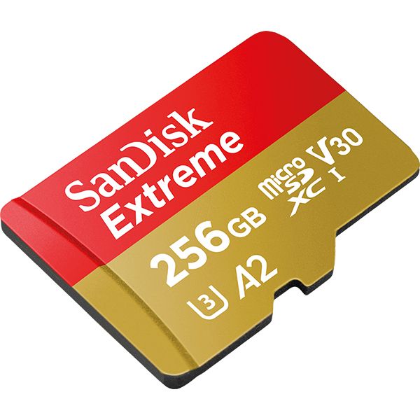کارت حافظه microSDXC سن دیسک مدل Extreme کلاس A2 استاندارد UHS-I U3 سرعت 160MBps ظرفیت 256 گیگابایت