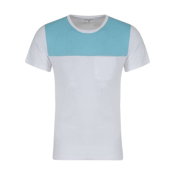 تی شرت آستین کوتاه مردانه نیو نیل مدل TM10-White