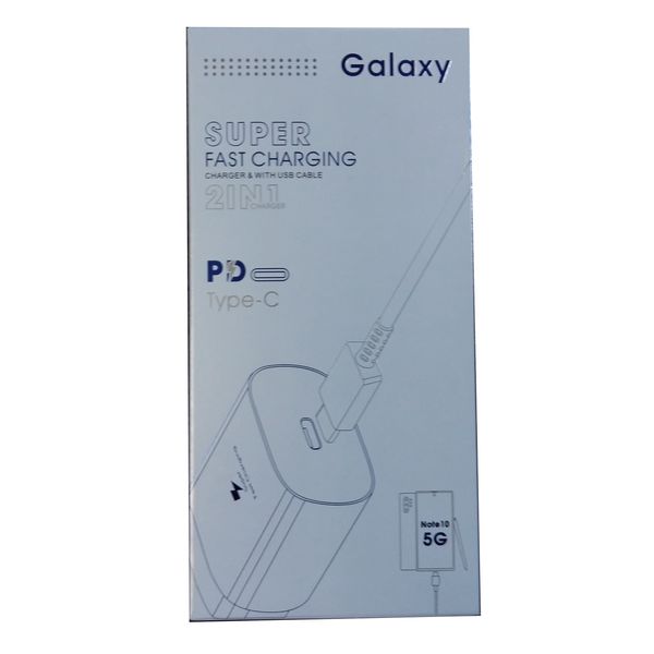 شارژر دیواری مدل galaxy A100 به همراه کابل تبدیل USB-C
