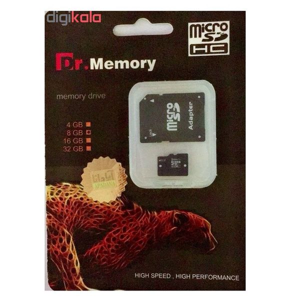 کارت حافظه microSDHC دکتر مموری مدل DR6022 کلاس 10استاندارد HC ظرفیت 32 گیگابایت وکیوم به همراه آداپتور SD
