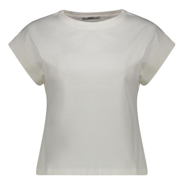 تی شرت آستین کوتاه زنانه نیزل مدل 0366-001 رنگ سفید