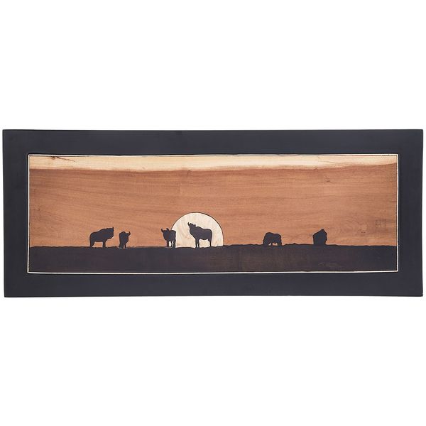 تابلو معرق چوب گالری عرفان طرح گذر غروب کد 150001