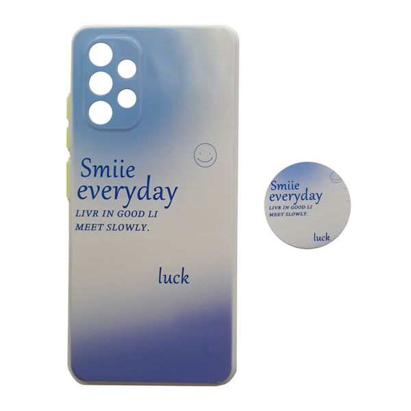 کاور طرح Luck کد S8957 مناسب برای گوشی موبایل سامسونگ Galaxy A32 4G به همراه پایه نگهدارنده