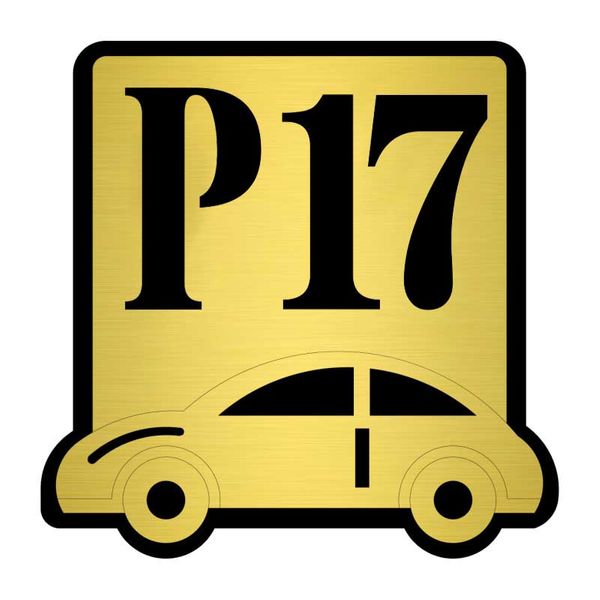  تابلو نشانگر کازیوه طرح پارکینگ شماره 17 کد P-BG 17